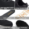 ANTENG Breathable Work Shoes for Men And Women - Odor-Resistant, Ultra-Lightweight, Steel Toe, Anti-Static, Slip-Resistant, Safety Shoes