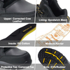 ANTENG Waterproof Work Boots Genuine Leather Upper EVA Rubber Outsole Anti-static Anti-smash Anti-puncture S1P for MEN &WOMEN 
