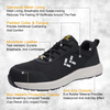 ANTENG Breathable Work Shoes for Men And Women - Odor-Resistant, Ultra-Lightweight, Steel Toe, Anti-Static, Slip-Resistant, Safety Shoes