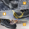 ANTENG Waterproof Work Boots Genuine Leather Upper EVA Rubber Outsole Anti-static Anti-smash Anti-puncture S1P for MEN &WOMEN 