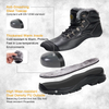 ANTENG Winter Work Boots Genuine Leather Upper PU Outsole Anti-smash Cold-resistant for MEN &WOMEN