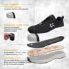 ANTENG Breathable Work Shoes for Men And Women - Odor-Resistant, Ultra-Lightweight, Steel Toe, Anti-Static, Slip-Resistant, Safety Shoes