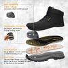 ANTENG High quality Work Boots Genuine Leather Upper Rubber Outsole Anti-smash for Men