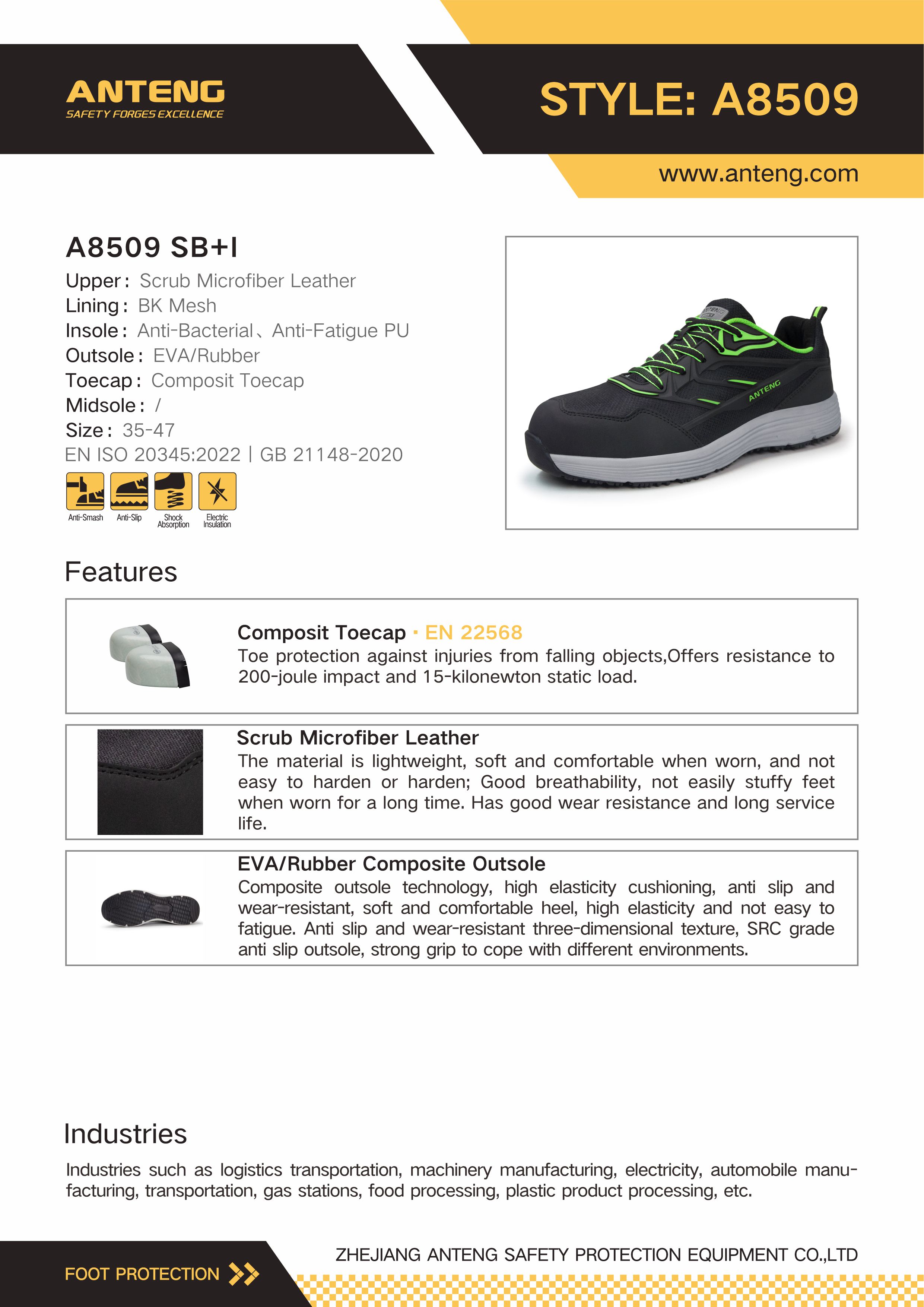 A8509 Material Description